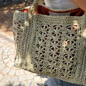 Tarçın Yansımalı Hasır Kol Çantası