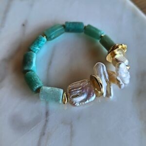 Aventurin İnci Bilezik