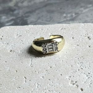 Ayarlanabilir Taşlı Eklem Yüzük