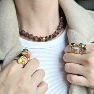 Kael Doğal Taş Kolye