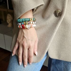 İnci Nepal Taşlı Bilezik