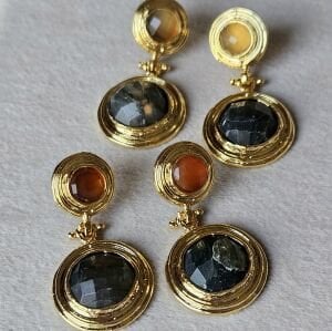 Calista Doğal Taş Küpe