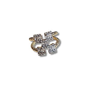 Beş Taşlı Ayarlanabilir Yüzük