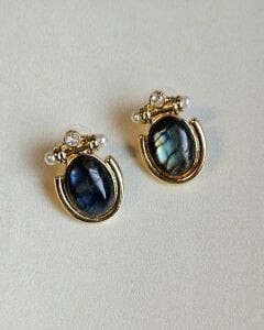 Titania Labradorit Küpe