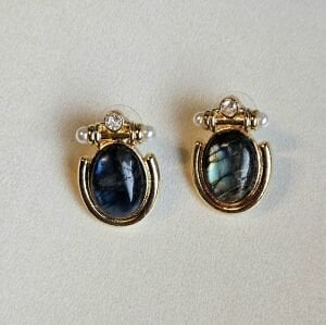 Titania Labradorit Küpe