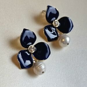 Moonflower İnci Küpe