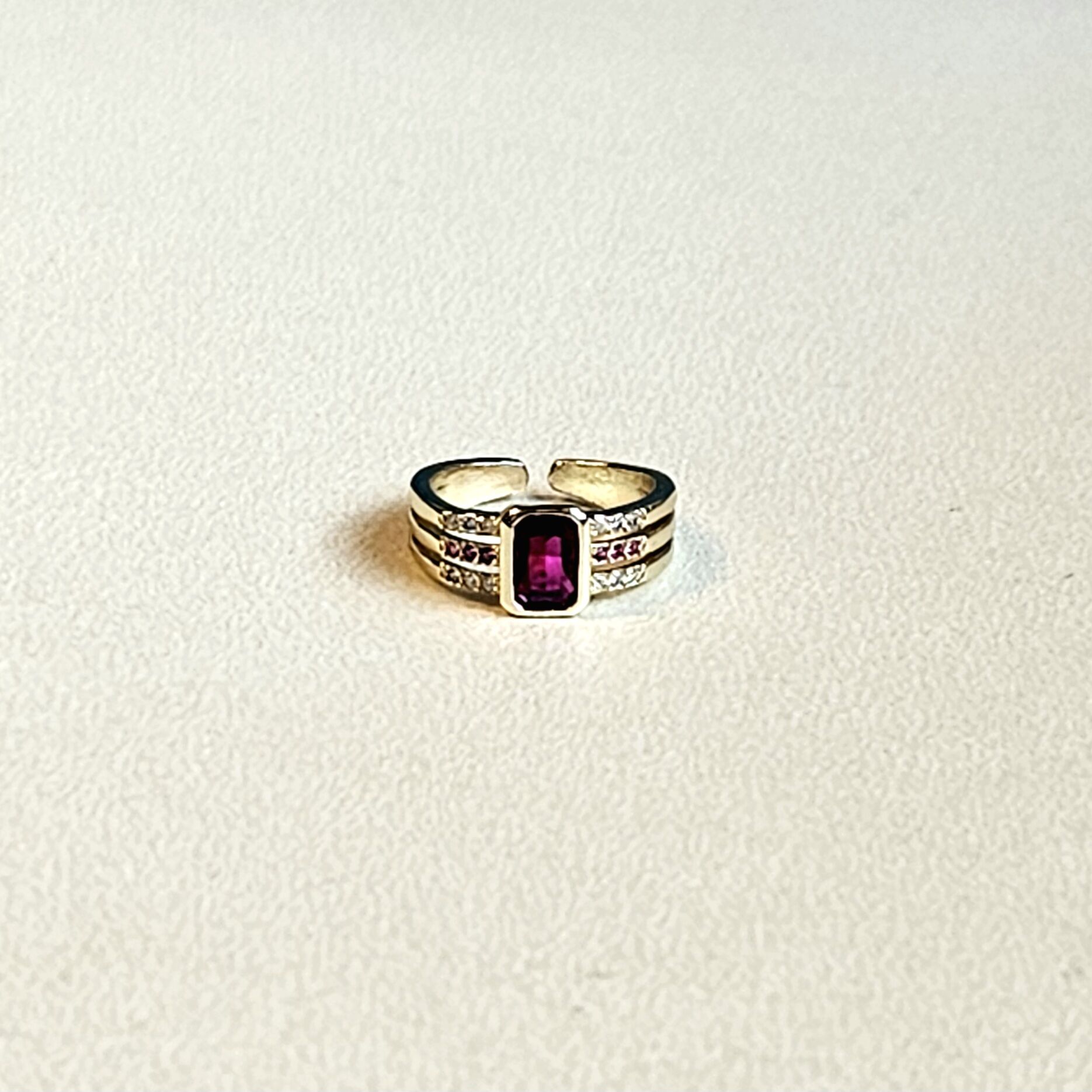 Taşlı Ayarlanabilir Serçe Parmak Yüzük