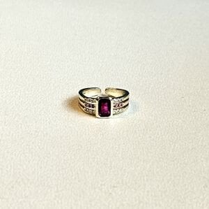 Taşlı Ayarlanabilir Serçe Parmak Yüzük