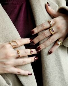 Taşlı Ayarlanabilir Serçe Parmak Yüzük