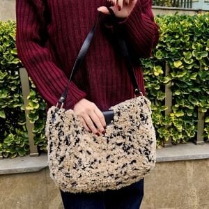 Teddy Örgü Omuz Çantası