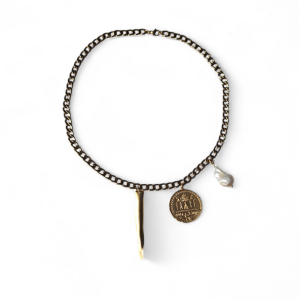 Aurum İncili Zincir Kolye