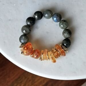 Labrodorit & Güneş Bilezik