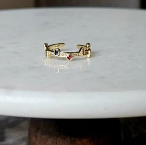 Çoklu Mini Taşlı Yüzük