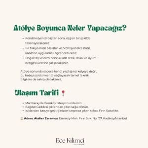 Doğal Taşlar ile Takı Tasarım Atölyesi - 19.04.2026