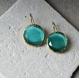 Samba Küpe Yuvarlak Turkuaz