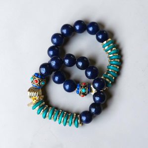 Lapis Lazuli Nepal Taşlı Bilezik