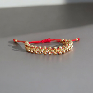 Dorika Örme Bileklik Gold