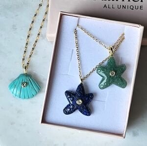 Doğal Taş Deniz Yıldızı Kolye