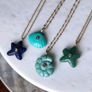 Doğal Taş Deniz Yıldızı Kolye