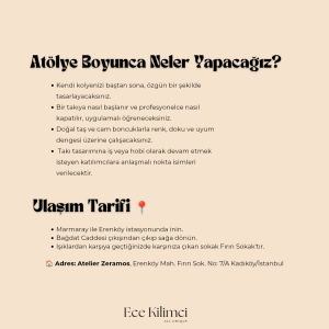 Doğal Taşlar ile Takı Tasarım Atölyesi - 16.05.2026