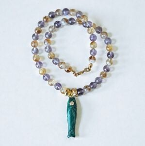 Malachite Mermaid Kolye