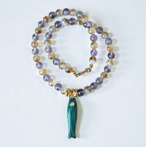 Malachite Mermaid Kolye
