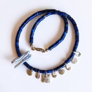 Keshi Lapis Lazuli Kolye