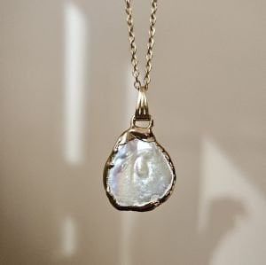 Yassı Barok Çelik Kolye