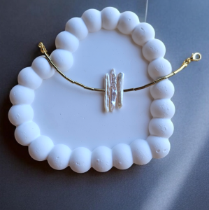 İnci-Hematit Bilezik