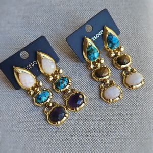 Marrakesh Doğal Taş Küpe