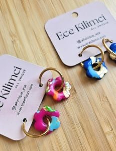 Mini Flower Halka Küpe