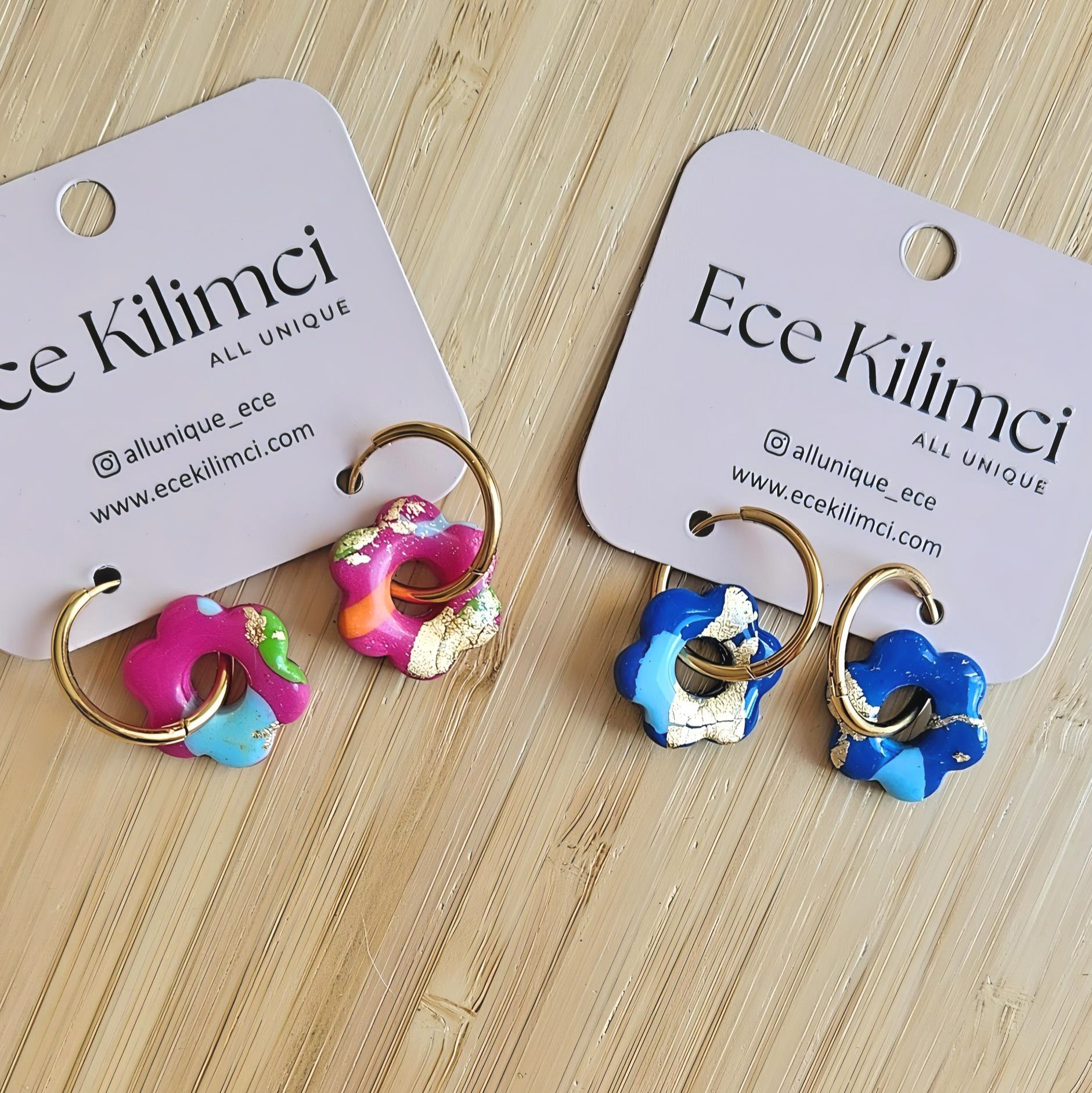 Mini Flower Halka Küpe